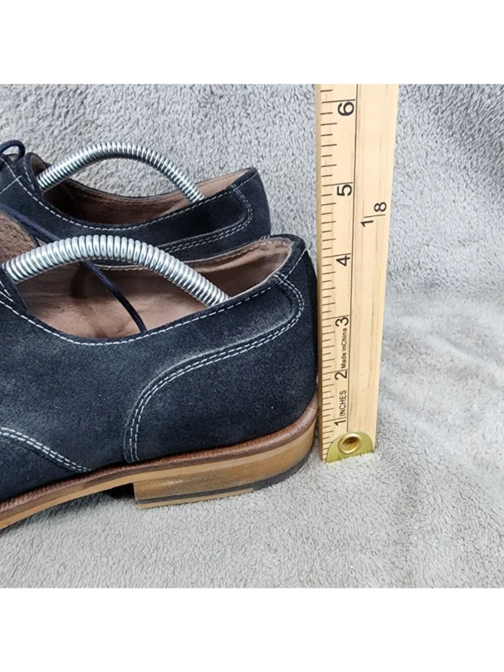 Banana Republic Shoes Mens Size 9 Navy Blue Suede Lace Up Oxford